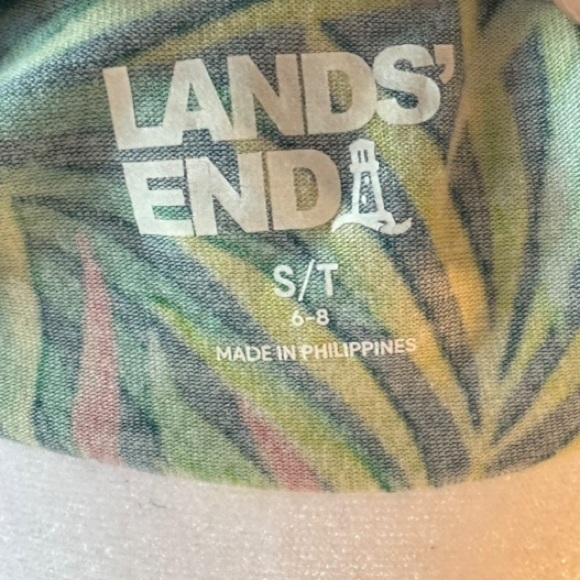 Lands’ End Tropical Print Tank Top Small Tall - Picture 5 of 6